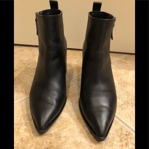 Treasure & Bond Freda Lea black leather ankle boots